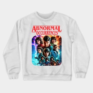 Abnormal Occurrences PARODY Retro Funny Off Brand Knock Off Alternate Universe Crewneck Sweatshirt